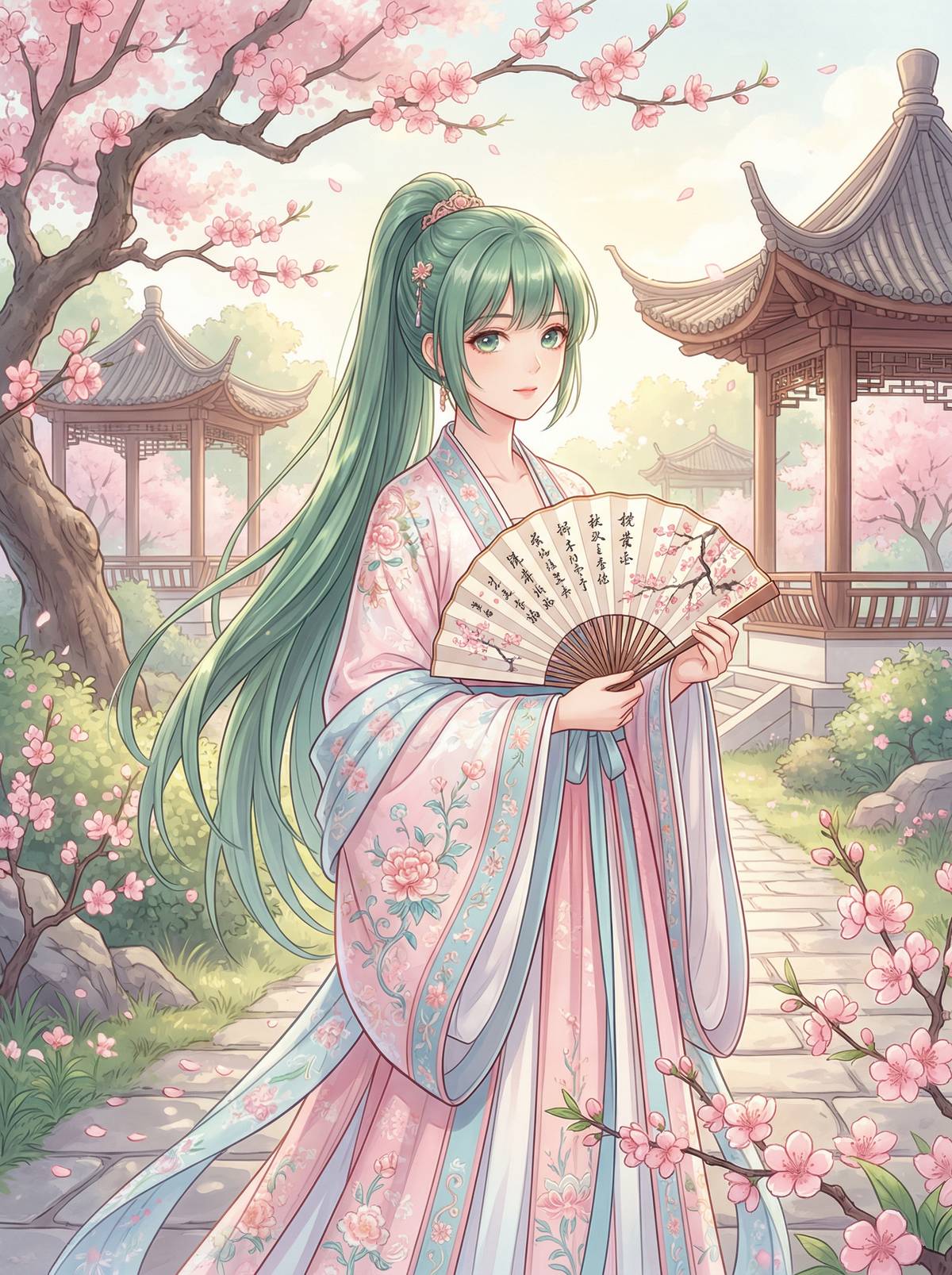 51视频动漫美图-汉服少女